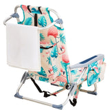 63*65*82cm Short Oxford Cloth Silver White Aluminum Tube Bearing 100kg Beach Chair Flamingo 74554603