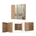 ZUN Kenya Medicine Cabinet, Mirror, Double Door, Four Interior Shelves B128P148728