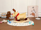Kids Ride-On Rocking Horse Toy with Lullaby Song,Moose Rocking Toy with Hand Puppets and Safety Belt 43804255