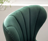 Ellston Upholstered Adjustable Swivel Barstools in Green, Set of 2 T2574P164875