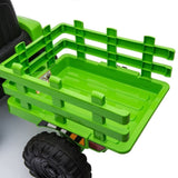 ZUN 12V Kids Ride On Tractor with Trailer, Battery Powered Electric Car w/ Music, USB, Music, LED W2181137981