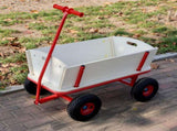 Wooden carriage four-wheel design, Load-bearing capacity 260LBS,Children's outdoor stroller, W227P379504