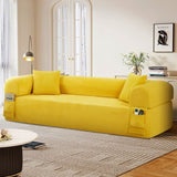 Spring Sofa with High-Quality Fabric, Pillows & Storage - Pocketed Springs, High-Density Foam, for B347P365246