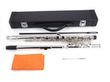 Nickel Plated C Closed Hole Concert Band Flute with E Key 00240637