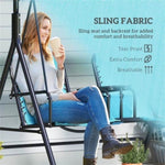 ZUN 2-Seat Patio Swing Chair （ Prohibited by WalMart ） 20239315