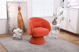 Swivel Accent Chair Armchair, Round Barrel Chair in Fabric for Living Room Bedroom W1361101778