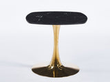 Square Tulip Dining Table for 2-4 Persons, 24 Inch Small Kitchen Table with Sturdy Golden Metal W3766P453946