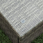 ZUN 4 Piece Patio Sectional Wicker Rattan Outdoor Furniture Sofa Set with Storage Box Grey 65994136