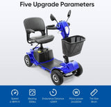 4 Wheel Mobility Scooters, Upgrade Electric Power Mobile Scooter for Seniors Adult with Lights 97709494