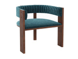 Unique Curved Back Design Wooden Dining Chair with Protective Pad Suitable for Kitchen or Dining T3609P482845