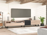 Modern TV Stand for 80'' TV Double Storage Space, Media Console Table, Entertainment Center WF303474AAP