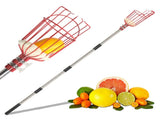 13FT Fruit Picker Tool, Stainless Steel Adjustable Fruit Picker with Basket, Citrus Orange Mango 40133428