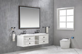 60 x 48 Inch LED Bathroom Mirror with Aluminum Frame, Wall Mounted Vanity Mirror, Anti-Fog, Memory, W2287P358690