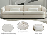 Mariko Beige Linen Sofa w/2 Pillows B2758P511589