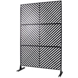 Outdoor & Indoor Privacy Metal Privacy 76" H48" W, Freestanding Decorative Privacy W465P193246