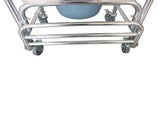 Multifunction Heavy Duty Memory Foam Commode Chair Adult Bathroom Toilet Seat White & Beige 62123836