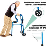 Blue walking aid foldable 01643047