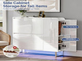 () 2-Drawer Flip-Up 1 Side Door with Bottom Lighting Shoe 28979393