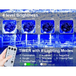 ZUN Christmas Lights Outdoor, 197 FT 580 LED Christmas Decorations Lights/Waterproof String Fairy Lights 07398829