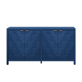 U_STYLE Luxurious Four-Door Sideboard with Honeycomb Patterned Doors, Offering Ample Storage for N711P187044V