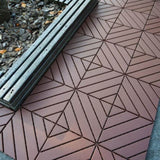 Plastic Interlocking Deck Tiles,44 Pack Patio Deck Tiles,12"x12" Square Waterproof Outdoor All W206P150114