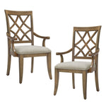 ZUN Wooden Arm Dining Chairs set of 2,Mid Century Retro Chairs Upholstered Chairs Comfor Kitchen Chairs W2582P205388