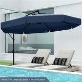 10 Feet Patio Cantilever Umbrella - Navy 11131892