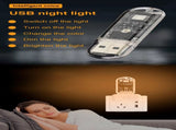 Nightstands Set of 2, Charging Station, Smart Nightstand Night Light, Modern Night Stand W1321P311160