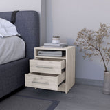 Philadelphia Nightstand, Two Drawers, Concealed Shelf B128P148785