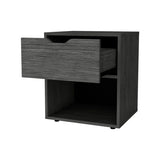 Light Gray Elegant Drawer Nightstand B062P175059