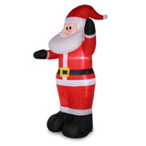 ZUN 8ft with 4 String Lights Inflatable Garden Santa Claus Decoration 17564043