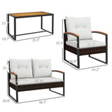 ZUN Garden sofa set （Prohibited by WalMart） 06240118