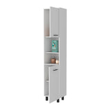 Sheffield 2-Door Pantry Cabinet, with Two 2-Cabinet Spaces and Two Open Shelves B128P148808