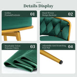 Swivel Counter Height Bar Stools Set of 2, 31.5" Bar Height Stools with Hand-Woven Backrest & Gold N762P216979F