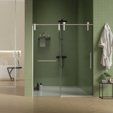 56"-60"W x 70"H Frameless Door, Sliding Door, Premium 5/16" Thick Tempered Glass W2011P198050