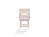 Harbor Point Fully Assembled All-Weather Recycled HDPE Outdoor Folding Bar Stool, Ivory B2745P409651