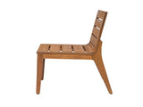 Outdoor Acacia Wood Dining Chair , Teak Finish Patio Chair with Ergonomic Curved Back, N773P355906T