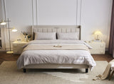 Full Size Velvet Bed Frame with Charging Station and Storage Shelf, Upholstered Platform Bed with 98843546