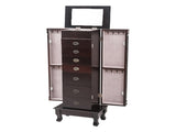 Standing Armoire Cabinet Makeup Mirror and Top Divided Storage Organizer, Large Standing 32145954