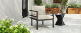 27.7'' Modern Outdoor Lounge Chair with Aluminum Frame, Weather-Resistant Cushions, Sleek Design, N767P237029B