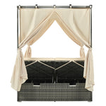 ZUN Adjustable Sun Bed With Curtain,High Comfort,With 3 Colors 26515541