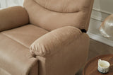 Manual Recliner Chair with Pillow Top Arms for Bedroom and Living Room in Mocha Finish B205P327485
