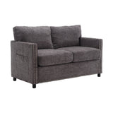 ZUN UNITED Modern chenille Fabric Loveseat, 2-Seat Upholstered Loveseat Sofa Modern Couch W1568P160576