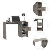 ZUN Arlington Computer Desk with 2-Open Storage Shelves and Drawer with Handle B128P148860