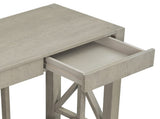 U_Style 60''Acacia Veneer Console with 4 Spacious Drawers, Modern Crisscross Design Entryway N711P289747D
