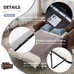 ZUN 57.5" Orisfur Pull Out Sofa Bed Loveseat Sleeper with Twin Size Memory Mattress for Living Room WF305474AAD