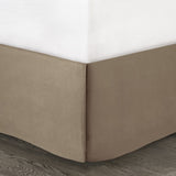 7 Piece Faux Suede Comforter Set Tan Cal King B03597131