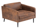Hydrogen Bomb Iron Legs Wooden Frame 74*71*74cm Bronzing Cloth Indoor Chair Orange 04180848