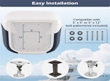 Universal Boat Seat - 4 Mounting ScrewsWashers, Fits 5"x5"/5"x12" Swivel/Pedestals, 16lbs 84026180