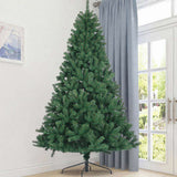 Artificial Christmas Tree Full Natural Spruce PVC Fir Tree 7.5ft Foldable Metal Stand Unlit 04955729